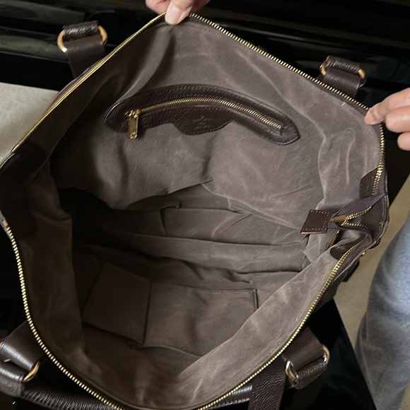 Large Faux leather logo tote bag - Picture 4 of 6